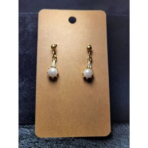 (3 for $15) JoMa Goldtone Faux Pearl Earrings- NWT
